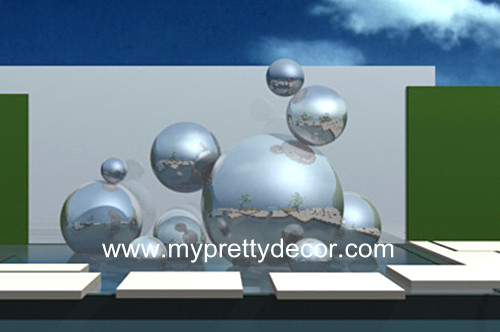 Stainless Steel Sphere Sculpture_c