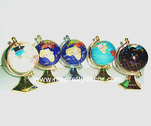 Pentagon Block Metal Globes