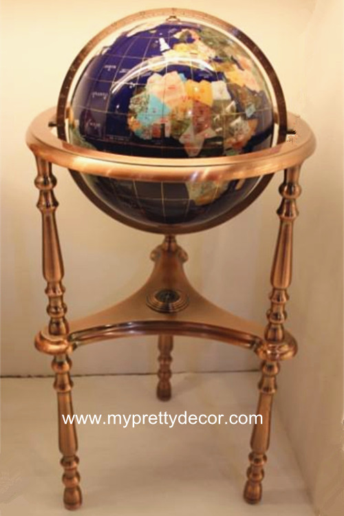 Three Feet Gemstone Globes