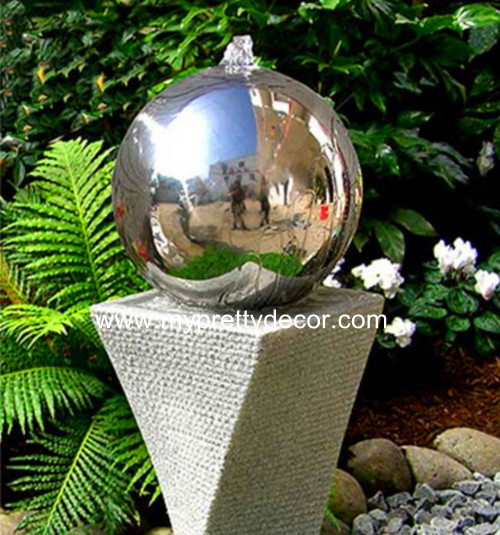 Garden Steel Fountain Ball