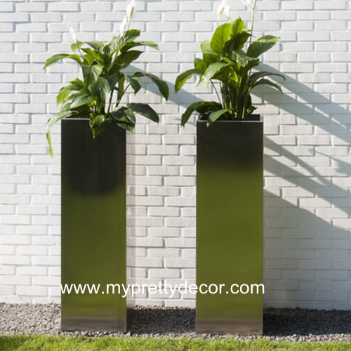 Stainless Steel Outdoor Flower Pot