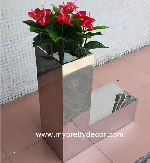 Mirror Stainless Steel Planter